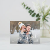 We zijn uitgenodigd voor het fotohuwelijk om de da aankondigingskaart (Staand voorkant)