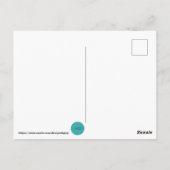 We zijn van onze rotzakken af briefkaart (Achterkant)