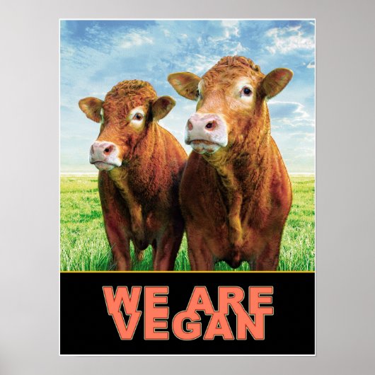 WE ZIJN VEGAN POSTER (Voorkant)