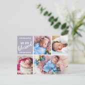 We zijn verbluffend geboortebericht bedankt briefkaart (Staand voorkant)