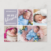 We zijn verbluffend geboortebericht bedankt briefkaart (Voorkant)