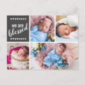 We zijn verbluffend geboortebericht bedankt briefkaart (Voorkant)