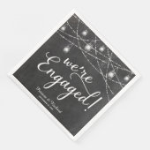 We zijn verbonden met de Rustic Engagement Party C Servet (Hoek)