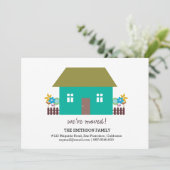 we zijn verhuisd aankondiging (Staand voorkant)