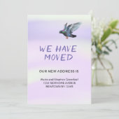 We zijn verhuisd aankondiging (Staand voorkant)