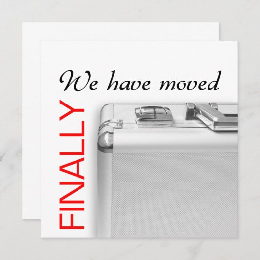 We zijn verhuisd aankondiging (Voorkant / Achterkant)