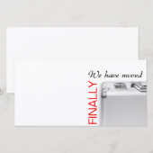 We zijn verhuisd aankondiging (Voorkant / Achterkant)