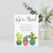 We zijn verhuisd Aankondiging nieuw adres House Ca (Staand voorkant)