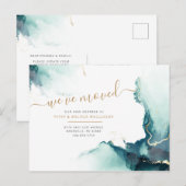 We zijn verhuisd Aankondiging nieuw huisadres (Voorkant / Achterkant)