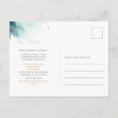 We zijn verhuisd Aankondiging nieuw huisadres (Achterkant)