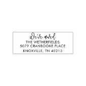 We zijn verhuisd aankondiging retour adres zelfinktende stempel (Design)