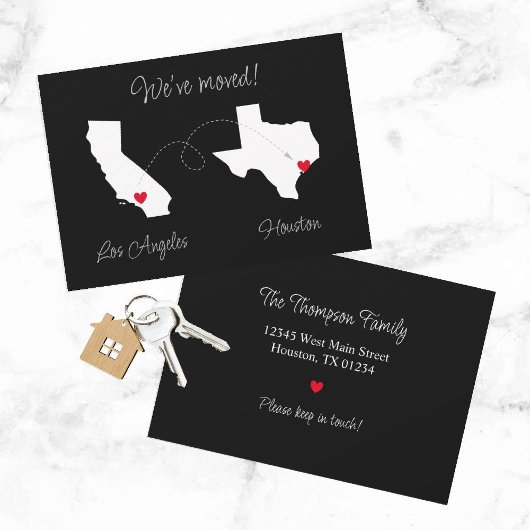 We zijn verhuisd! Aankondiging van staat tot staat