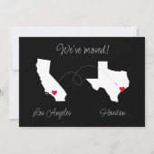 We zijn verhuisd! Aankondiging van staat tot staat (Voorkant)