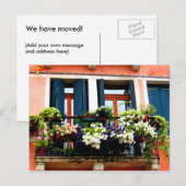 We zijn verhuisd. aankondigingskaart (Voorkant / Achterkant)
