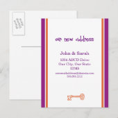 We zijn verhuisd. aankondigingskaart (Voorkant / Achterkant)