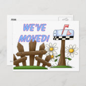 We zijn verhuisd aankondigingskaart (Voorkant / Achterkant)