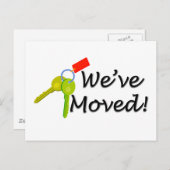 We zijn verhuisd. aankondigingskaart (Voorkant / Achterkant)