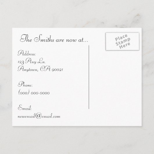 We zijn verhuisd. aankondigingskaart (Achterkant)