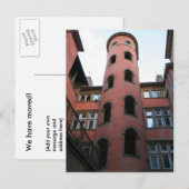 We zijn verhuisd. aankondigingskaart (Voorkant / Achterkant)