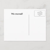 We zijn verhuisd! aankondigingskaart (Achterkant)