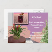 We zijn verhuisd. aankondigingskaart (Voorkant / Achterkant)