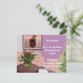 We zijn verhuisd. aankondigingskaart (Staand voorkant)