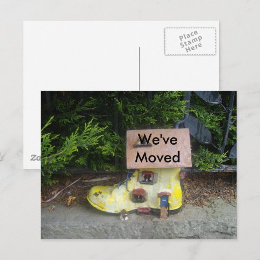 We zijn verhuisd aankondigingskaart (Voorkant / Achterkant)