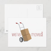 We zijn verhuisd. aankondigingskaart (Voorkant / Achterkant)