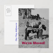 We zijn verhuisd. aankondigingskaart (Voorkant / Achterkant)