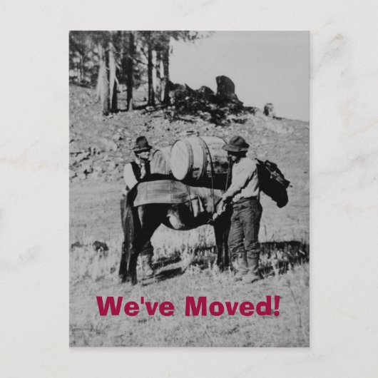 We zijn verhuisd. aankondigingskaart (Voorkant)