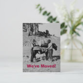 We zijn verhuisd. aankondigingskaart (Staand voorkant)