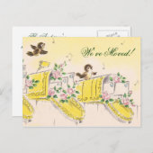 We zijn verhuisd. aankondigingskaart (Voorkant / Achterkant)