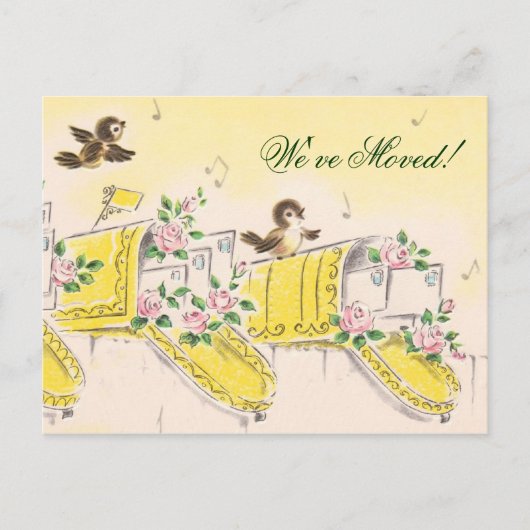 We zijn verhuisd. aankondigingskaart (Voorkant)