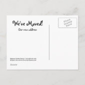 We zijn verhuisd. aankondigingskaart (Achterkant)