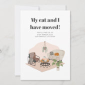We zijn verhuisd adres chique verhuizen aankondiging (Voorkant)