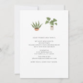 We zijn verhuisd adres chique verhuizen aankondiging (Achterkant)