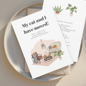 We zijn verhuisd adres chique verhuizen aankondiging