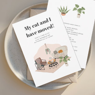 We zijn verhuisd adres chique verhuizen aankondiging