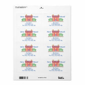 We zijn verhuisd! Adreslabel Etiket (Full Sheet)