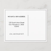 "We zijn verhuisd"  adreswijziging Aankondigingskaart (Achterkant)