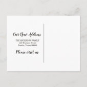 We zijn verhuisd | adreswijziging aankondigingskaart (Achterkant)