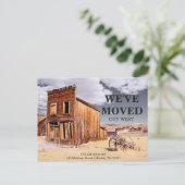 We zijn verhuisd | adreswijziging aankondigingskaart (Staand voorkant)