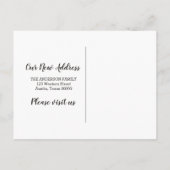 WE ZIJN VERHUISD, adreswijziging briefkaart (Achterkant)