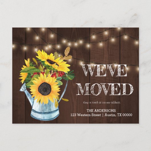 WE ZIJN VERHUISD, adreswijziging briefkaart (Voorkant)