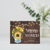 WE ZIJN VERHUISD, adreswijziging briefkaart (Staand voorkant)