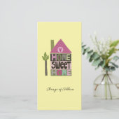 We zijn verhuisd adreswijziging fantasierijke lett (Staand voorkant)