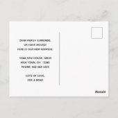 We zijn verhuisd Adreswijziging Foto Verhuisberich Briefkaart (Achterkant)