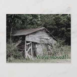 "We zijn verhuisd" Adreswijziging Post Kaart