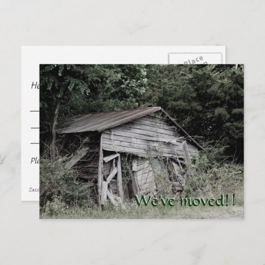 "We zijn verhuisd" Adreswijziging Post Kaart (Voorkant / Achterkant)