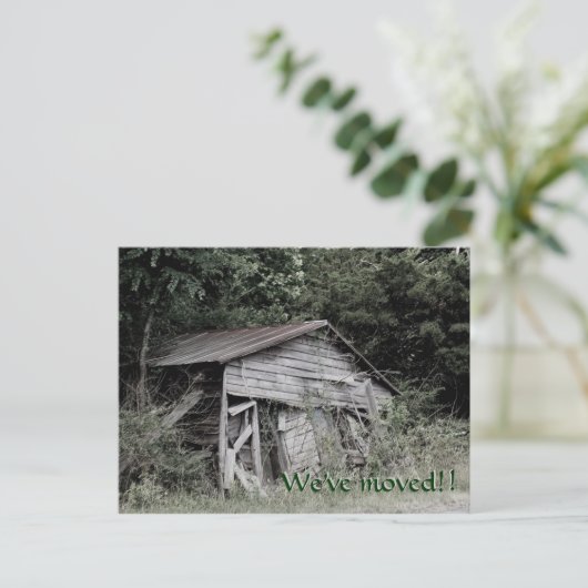 "We zijn verhuisd" Adreswijziging Post Kaart (Staand voorkant)